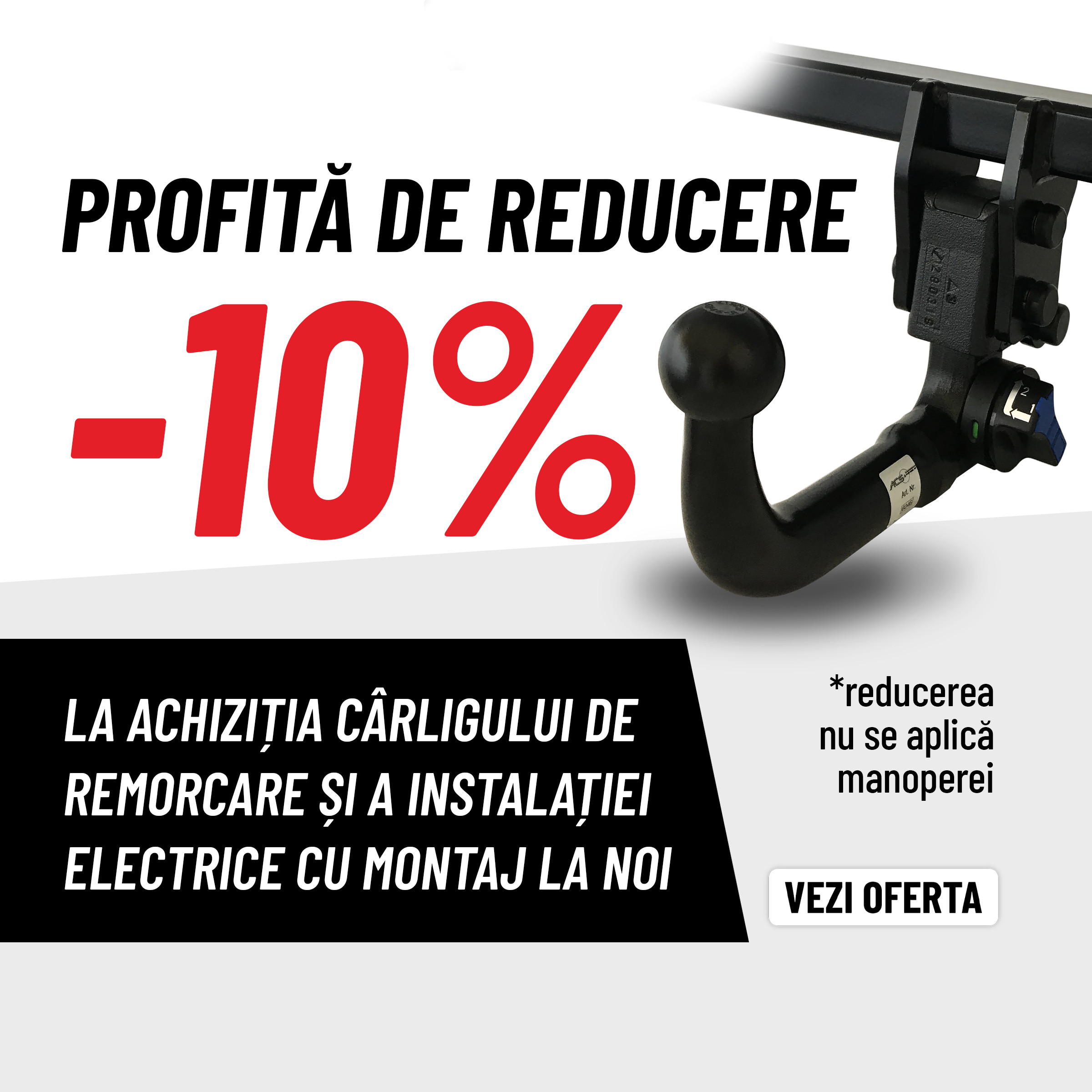 reducere 10% Carlige de remorcare